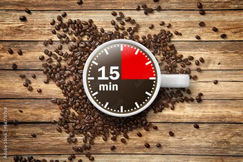 15 Min Kaffeepause Stock Foto Adobe Stock