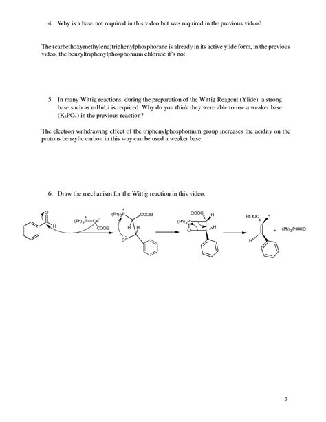 Solution Experiment Stereoselective Wittig Reaction And Wolff Kishner