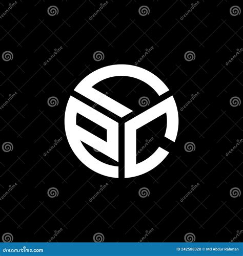 Lpc Letter Logo Design On Black Background Lpc Creative Initials