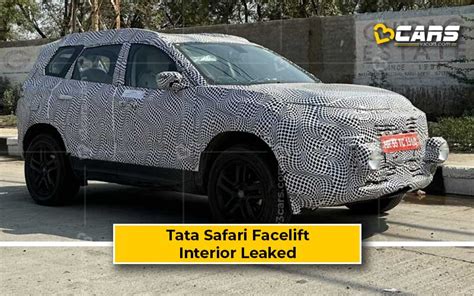 2023 Tata Safari Facelift Interior Image Leaked