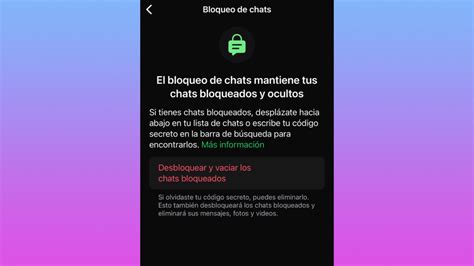 Cómo poner un código secreto para ocultar tus chats de WhatsApp