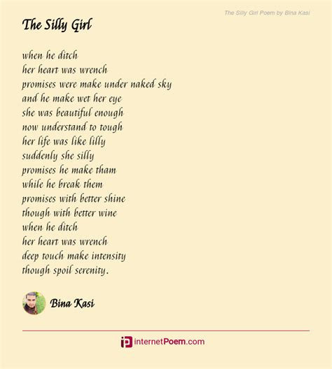 The Silly Girl Poem By Bina Kasi