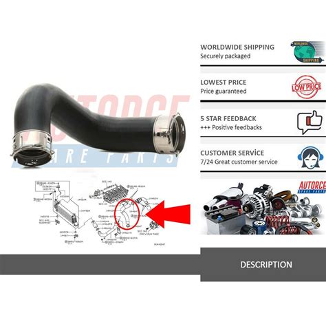 Intercooler Turbo Hose Pipe Fits Nissan Np Navara Pathfinder Dci