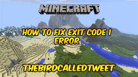 How To Fix Minecraft Exit Code 1 Loading Screen Crash Fix 100 YouTube