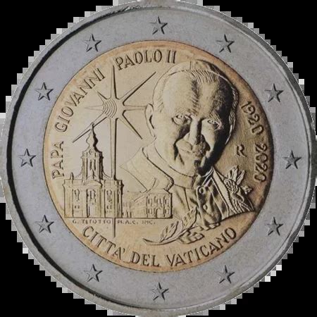 Euros Conmemorativos Vaticano Papa Juan Pablo Ii