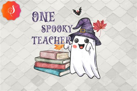 One Spooky Teacher Halloween Sublimation By Zemira Thehungryjpeg