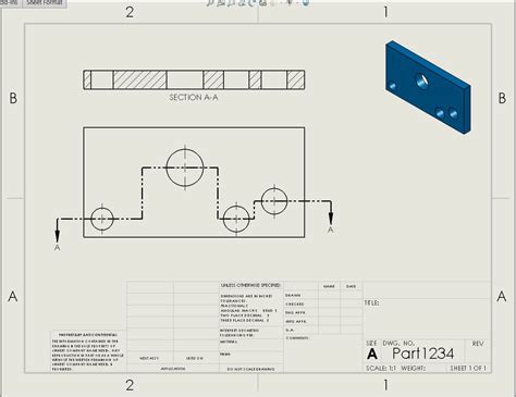 Solidworks Section View In Drawing