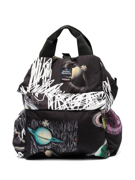 Eastpak X Vivienne Westwood Graphic Print Backpack In Black Lyst