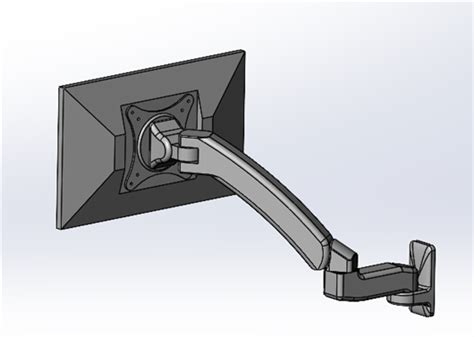 显示器支架3d模型下载三维模型solidworks模型 制造云 产品模型