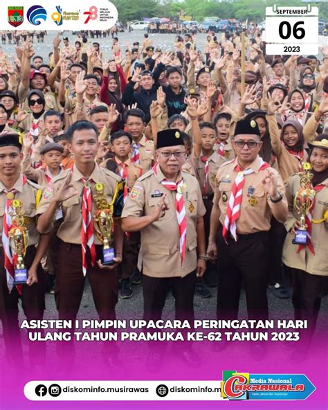 Upacara Peringatan Hari Ulang Tahun Pramuka Ke 62 Tahun 2023