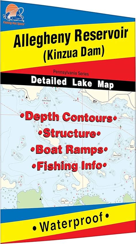 Allegheny Reservoir Kinzua Pany Fishing Map Sports