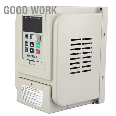 Good Work Pwm 220v Ac ไดรฟ์ความถี่ตัวแปร ตัวควบคุมความเร็ว Vfd อินพุต 1 เฟส เอาต์พุต 2 2kw