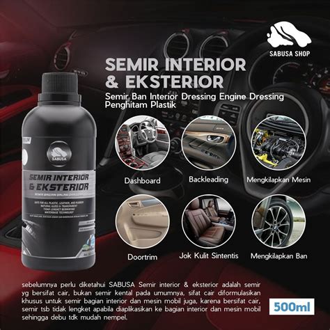 Jual Semir Ban Interior Dressing Engine Dressing Penghitam Plastik