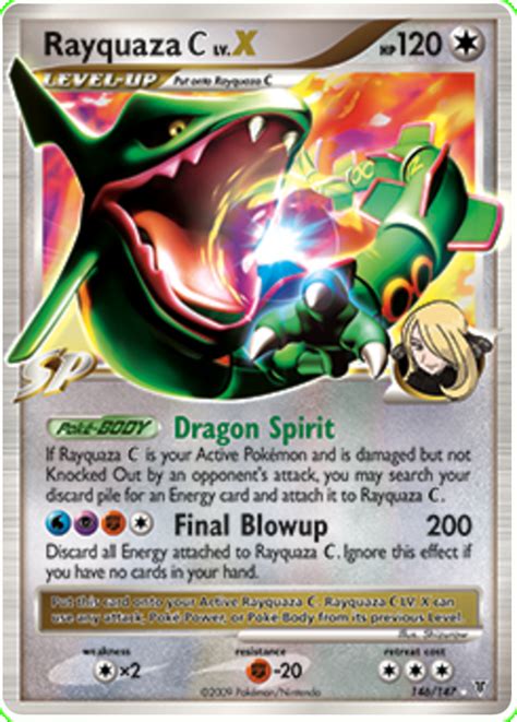 Rayquaza C Lv X Platinum Supreme Victors 146 Pokemon Card