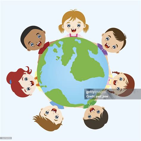 Multicultural Children Holding Hands High Res Vector Graphic Getty Images