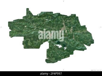 Zasavska Statistical Region Of Slovenia High Resolution Satellite Map