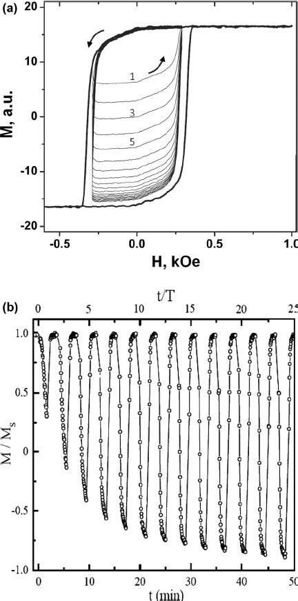 Series Of Minor Hysteresis Loops A For Co Pt Film 5 And Relaxation Download Scientific Diagram