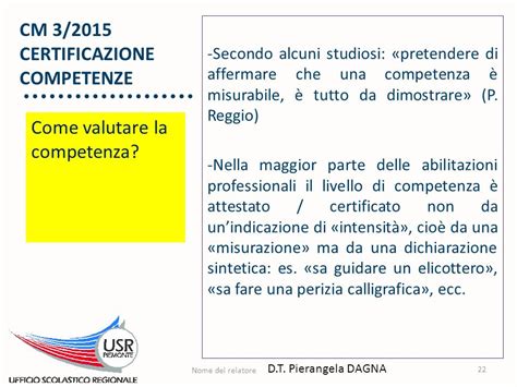 Appunti In Tema Di Certificazione Competenze Barge Aprile