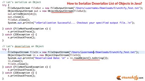 How To Serialize Deserialize List Of Objects In Java Java