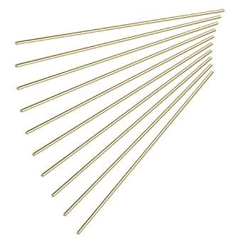 Usamily Mm Brass Solid Round Rod Mm In Length Lathe Bar Stock For