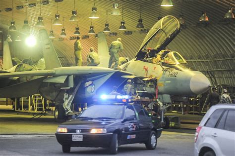 Persian F-14 Tomcat Fighter Aircrafts at Iran's 8th Tactical Air Base in Isfahan | Global ...