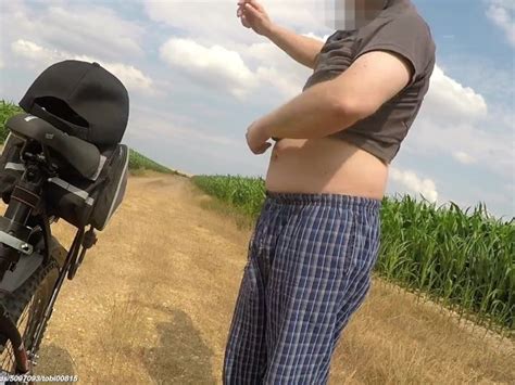 Tobi Nude Bike Naked Bike Ride And Peeing In The Rain In Public Nature