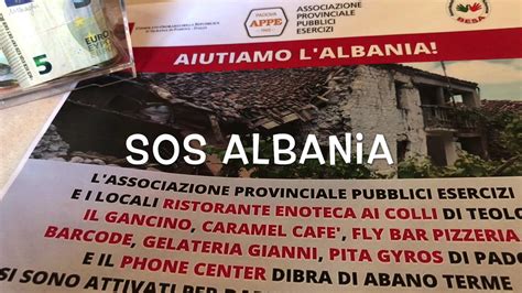 Terremoto in Albania raccolta fondi della comunità albanese che vive a