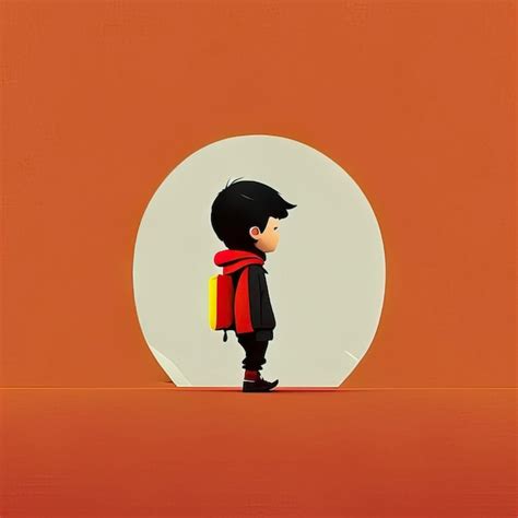Premium Ai Image Childs Minimalist Drawing