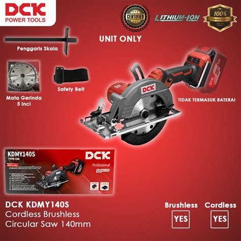 Jual DCK Mesin Circular Saw Cordless KDMY140S Sirkel Kayu Unit Only 140