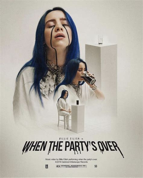 When The Partys Over Billie Eilish Poster When The Partys Over