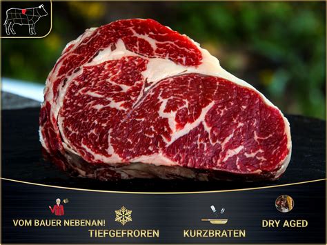 Prime Auslese Entrecote Steak Vom Black Angus Dry Aged Alte Kuh