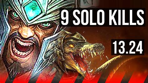 TRYNDA Vs RENEKTON TOP Comeback 9 Solo Kills 600 Games