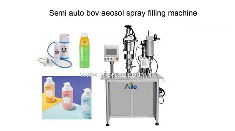 Aile Semi Automatic Bov Spray Aerosol Machine Aerosol Filling Equipment