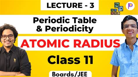 Atomic Radius Class Periodic Classification Of Elements L