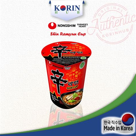 Nongshim Shin Ramyun Cup 68g Shin Ramyun Korea Cup Korea Instant