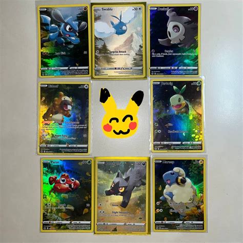 Pokemon Card Crown Zenith Ar Ar9 Gallarian Gallery Riolu Mareep Pikachu