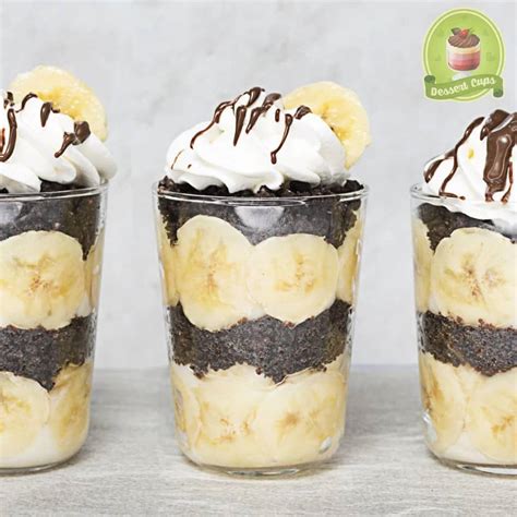 Oreo Bananen Dessert Im Glas Glasdesserts