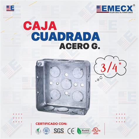 CAJA CUADRADA 3 4 ACERO G Grupo Yllaconza