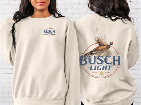 Busch Light Pheasant Sweatshirt Busch Light Hunting Shirt Etsy Uk