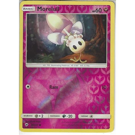 Pokemon Trading Card Game Morelull Reverse Holo Sm Burning