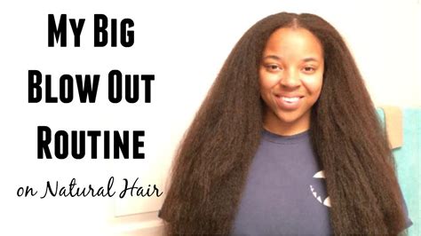 My Big Blow Out Routine On Natural Hair Reggaeinspired Youtube