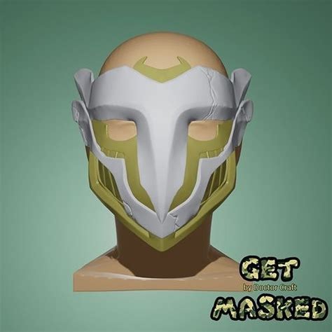 Arcane Ekko Firelight Leader Mask League Of Legends 3d Model 3d