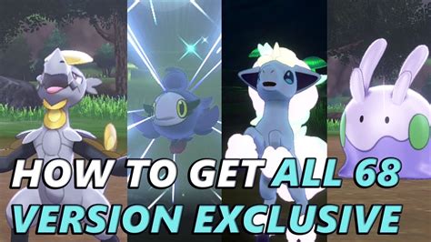 How To Get All Version Exclusive Pokemon In Pokemon Sword And Shield