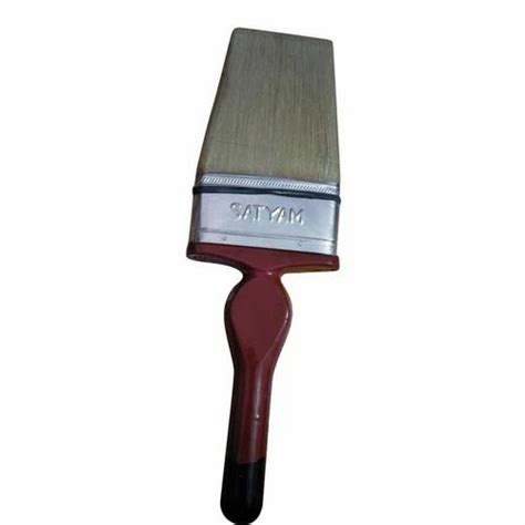 Plastic White 9 Inch Maroon Flat Paint Brush For Wall Painting At Rs