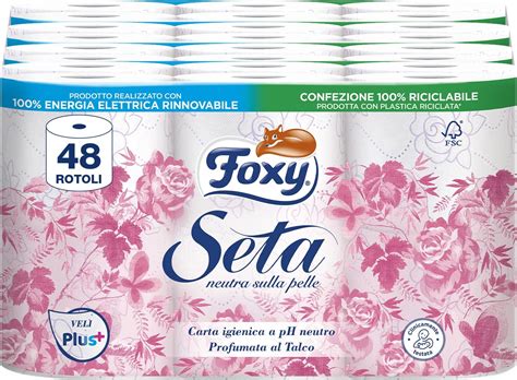 Foxy Silk | Toilet Paper 48 Rolls| 200 tears per roll| 2 ply high ...