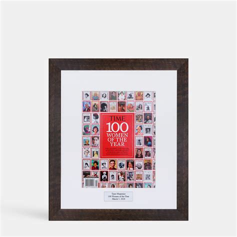 Framed Magazine Article Engraved Gold