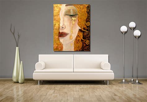 Gustav Klimt Golden Tears Freyas Tears Canvas Wall Art Klimt Gallery