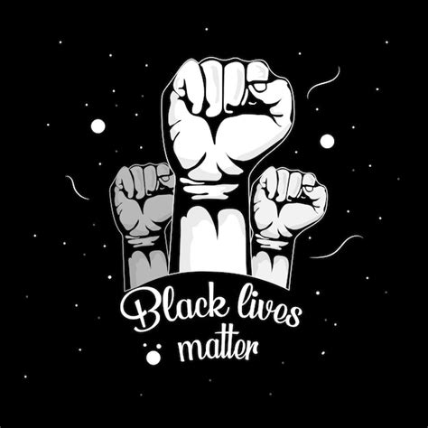 Premium Vector | Black lives matter protest illustration