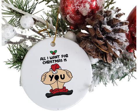 Naughty Christmas Ornament Funny Boyfriend Christmas Ceramic Etsy