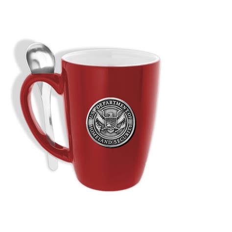 Dhs Sparta Pewter Ceramic Mug With Spoon Shopcgx